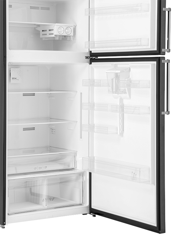 White Point No Frost Refrigerator, 582 Liters , 2 Doors , Digital Screen , Water Tap , Black , WPR643DWDVB