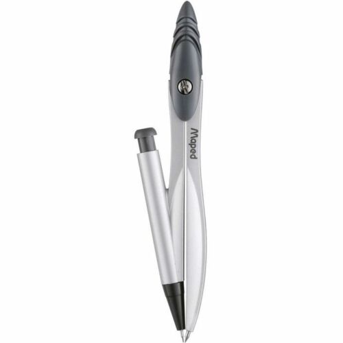 Maped Mechanical Pencil Compass with leads, Gray