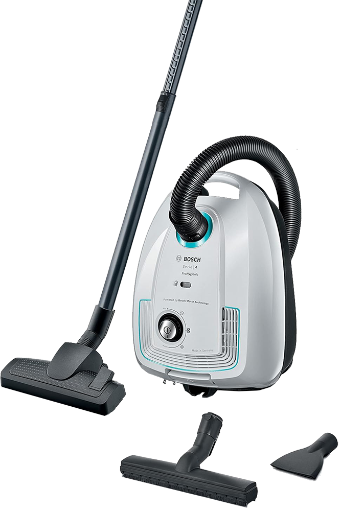 مكنسة كهربائية بووش ، 2200 وات ، 4 لتر ،  أبيض ، BGL38WHYG