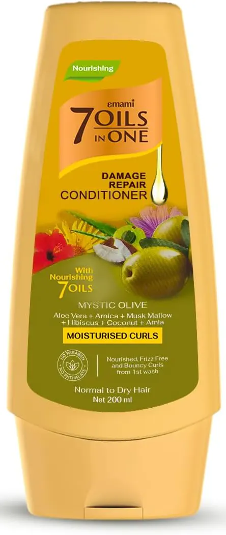 بلسم 7 زيوت في واحد بخلاصة الزيتون الغامض لترطيب الشعر المجعد من امامى, 200 مل