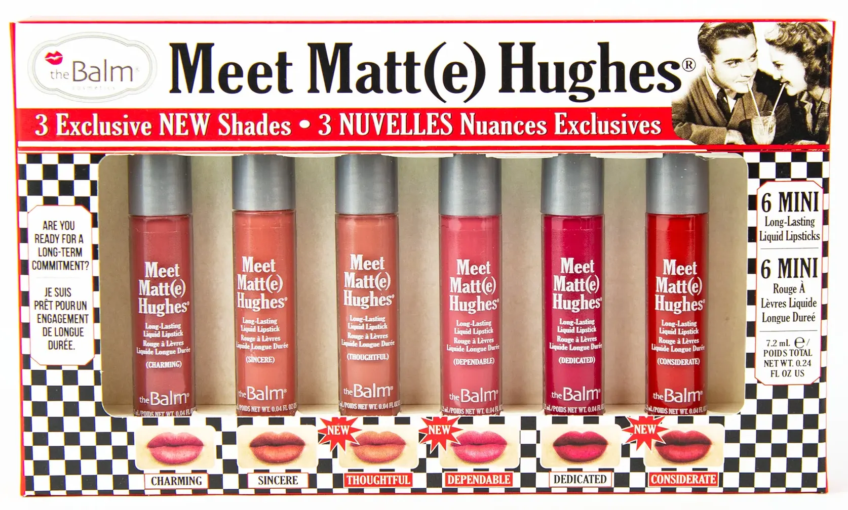THE BALM 6 MINI LIQUID LIPSTICKS, 14