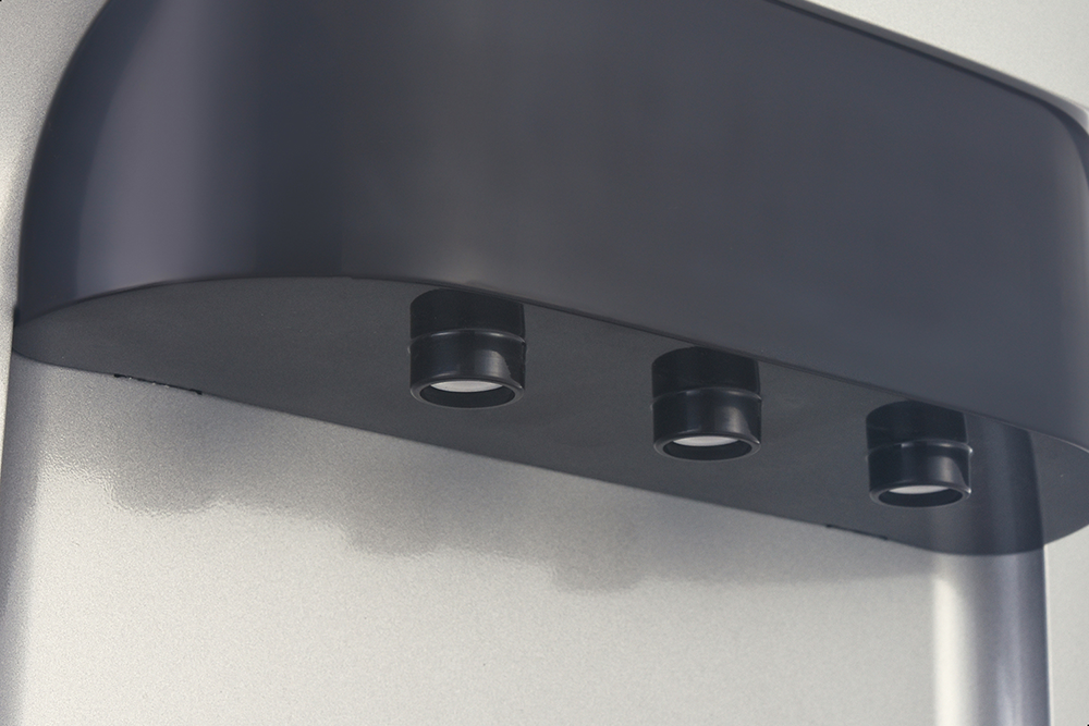Fresh Water Dispenser , 3 Taps (Hot + Cold + Normal ), Top Loading , Built-in Refrigerator , Silver , FW-16BRS