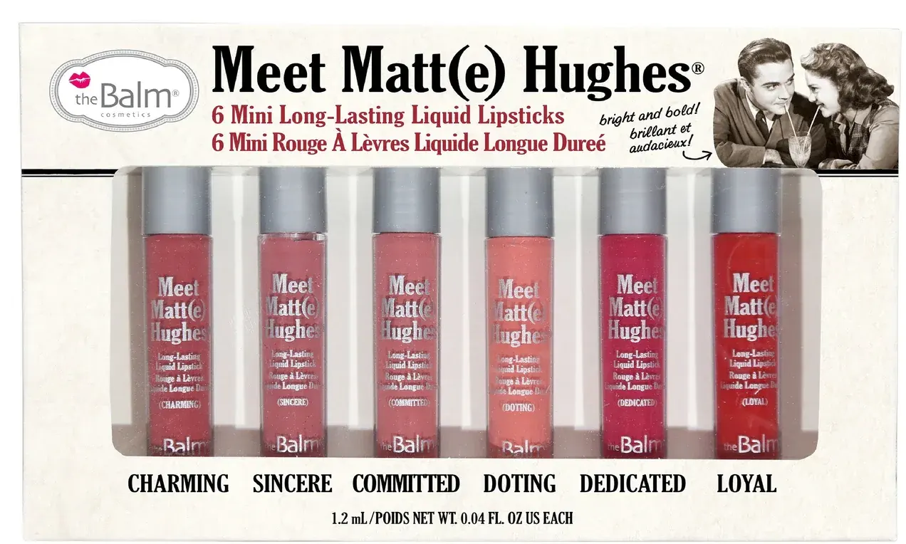 THE BALM 6 MINI LIQUID LIPSTICKS
