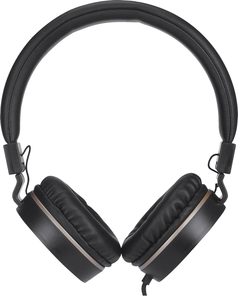 HP Wired On-Ear Headphone , Foldable , With Mic , Gold - Black , DHH-1206