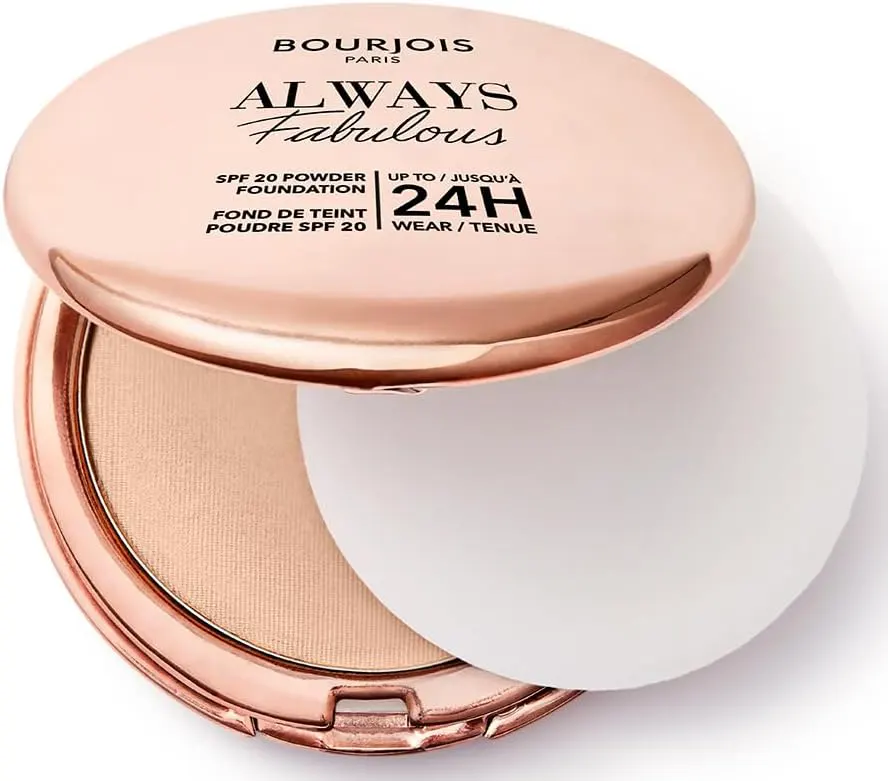 Bourjois Always Fabulous Powder Foundation Spf 20, Up To 24H Wear, 300