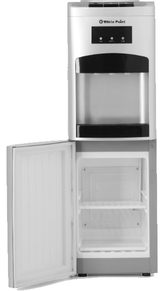 مبرد مياه وايت بوينت ، 3 حنفية ، (ساخن + بارد + عادي) ، تحميل علوي ، ثلاجة مدمجة  ، سيلفر ، WPWD1316FSL