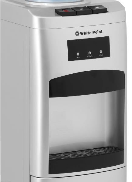مبرد مياه وايت بوينت ، 3 حنفية ، (ساخن + بارد + عادي) ، تحميل علوي ، ثلاجة مدمجة  ، سيلفر ، WPWD1316FSL