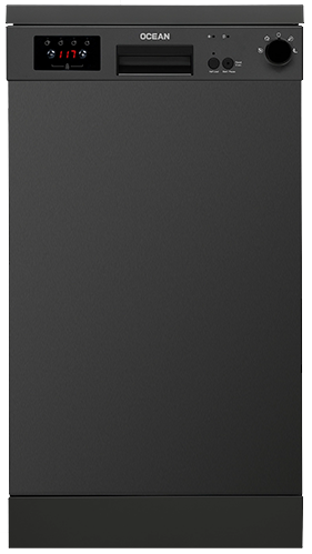 غسالة أطباق اوشن ، 10 افراد ، 5 برامج ، 45 سم ، شاشة ديجيتال ، ايونكس غامق ، ODT454DVXBN