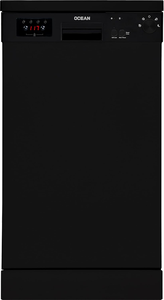 غسالة أطباق اوشن ، 10 افراد ، 45 سم ، 5 برامج ، شاشة ديجيتال ، أسود ، ODT454DVB