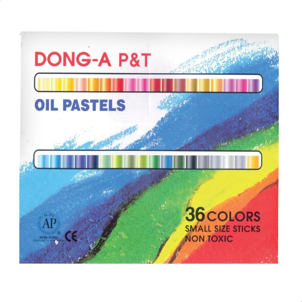 Dong-A Short Oil Pastel Set, 36 Colors, Assorted Colors