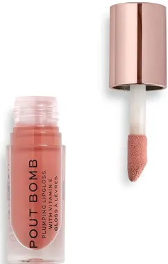 REVOLUTION POUT BOMB PLUMPING LIP GLOSS, KISS NUDE