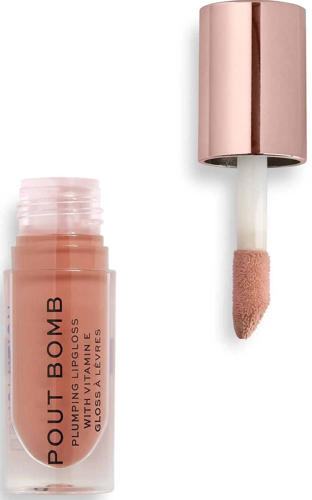 REVOLUTION POUT BOMB PLUMPING LIP GLOSS, CANDY PINK