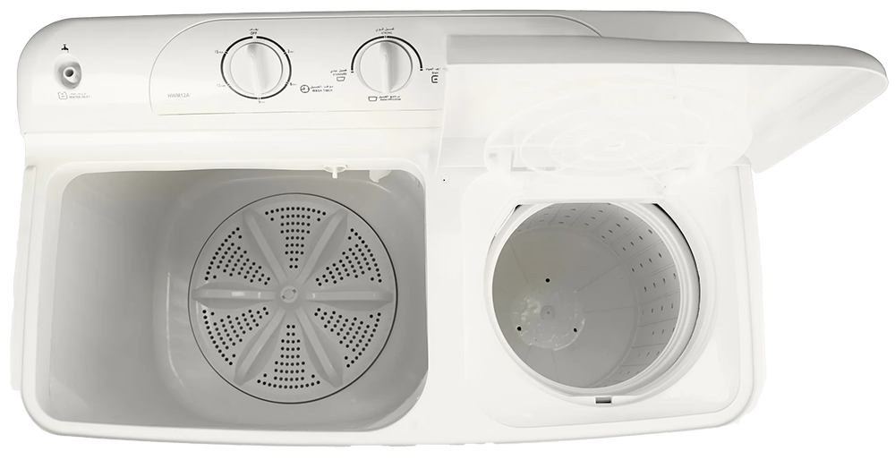 Passap Semi-Automatic Washing Machine , 12 Kg, Without Pump , White , WMH12A