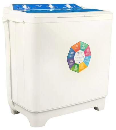 غسالة ملابس هاف اوتوماتيك باساب ، 10 كيلو ، بدون طلمبة ، أبيض بومبى ، WMH10A