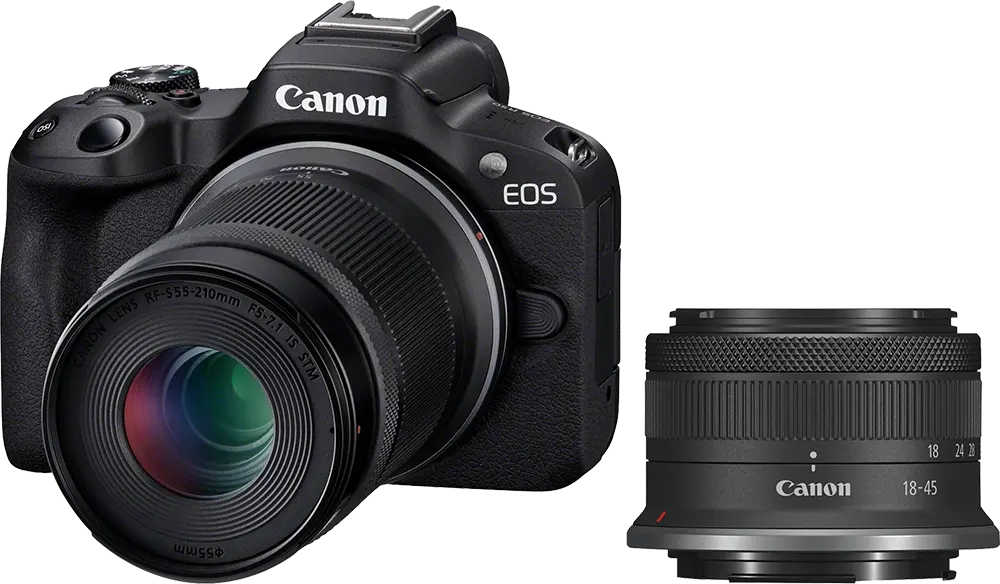 Camera Canon EOS R50 , 18-45mm F4.5-6.3 IS STM KIT Lens, 24.2 MP, LCD Screen, Black