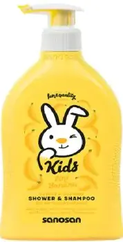 Sanosan Kids Shower & Shampoo Gel With Banana Scent, 200ML