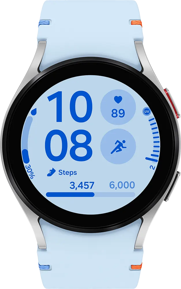 Samsung Galaxy Watch FE Smart Watch (40mm), Super AMOLED Touch Screen,  Bluetooth Water Resistant, Silver Case