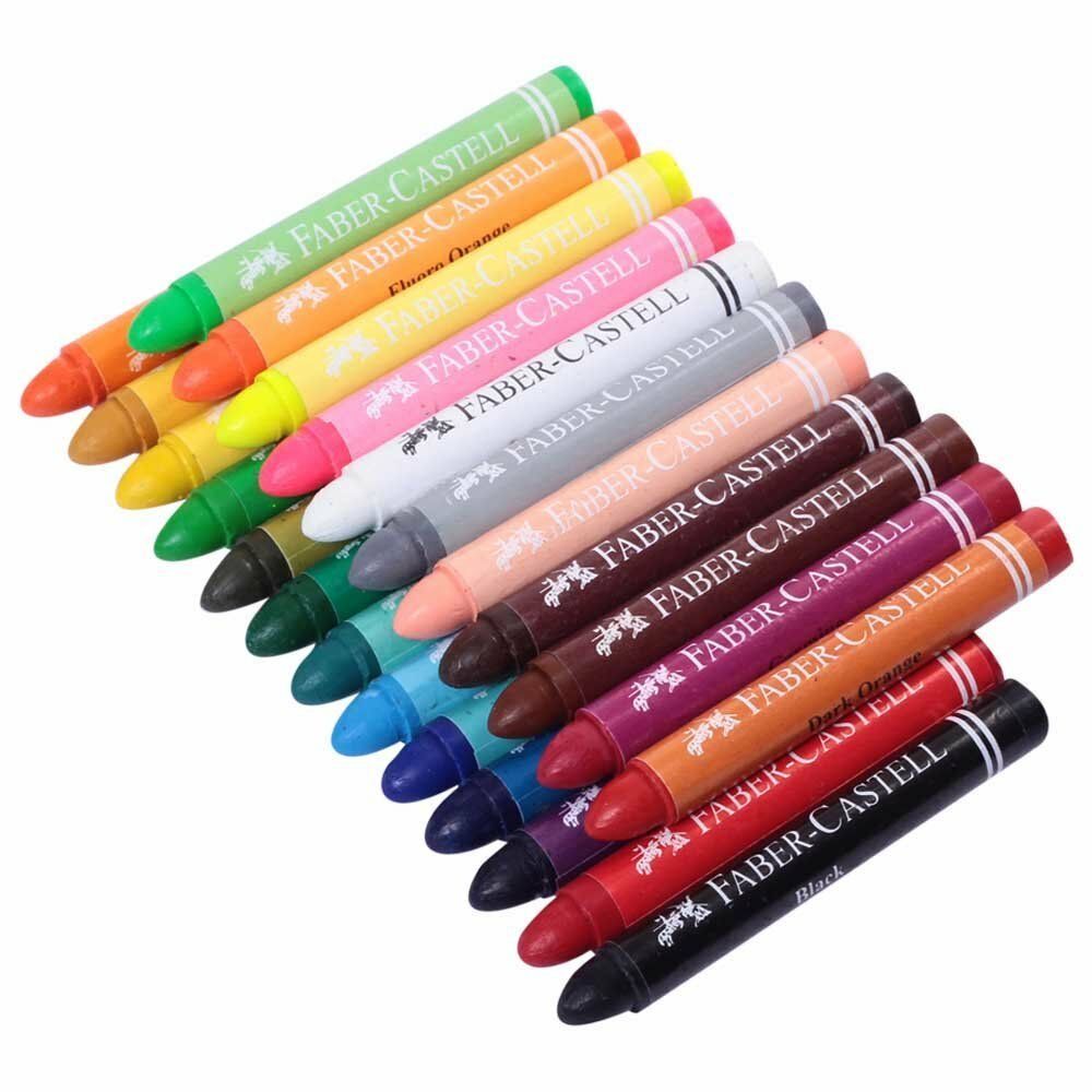 Faber-Castell Jumbo Crayons, 24 Colors, Assorted Colors MM120039