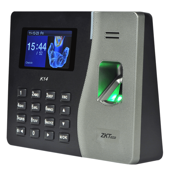 Zkteco Fingerprint Finger , Black , ZKTECO K14 PRO