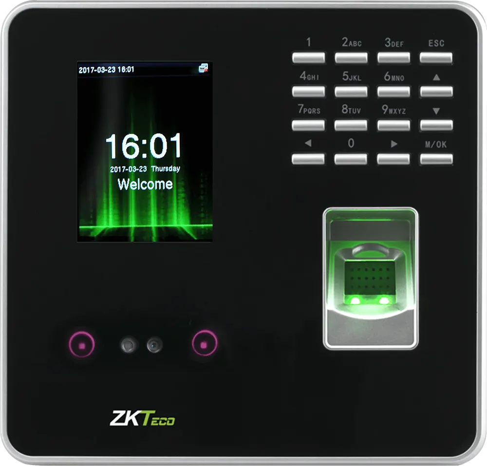 ZKteco Fingerprint Time Attendance , 50,000 signature, Black-Silver , MB20