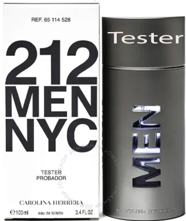 عطر 212 مين من كارولينا هيريرا للرجال، او دي تواليت، 100 مل (تستر)