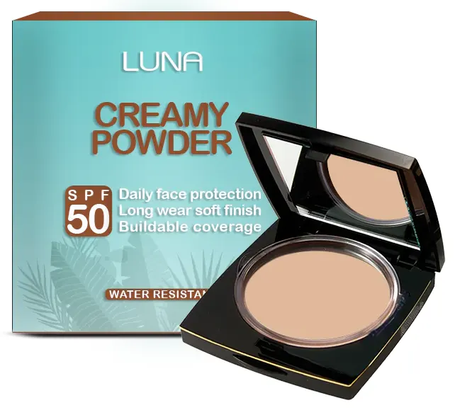 بودر كريمي ثرى دي بعامل حماية +50 من لونا, 01 ساند بيج