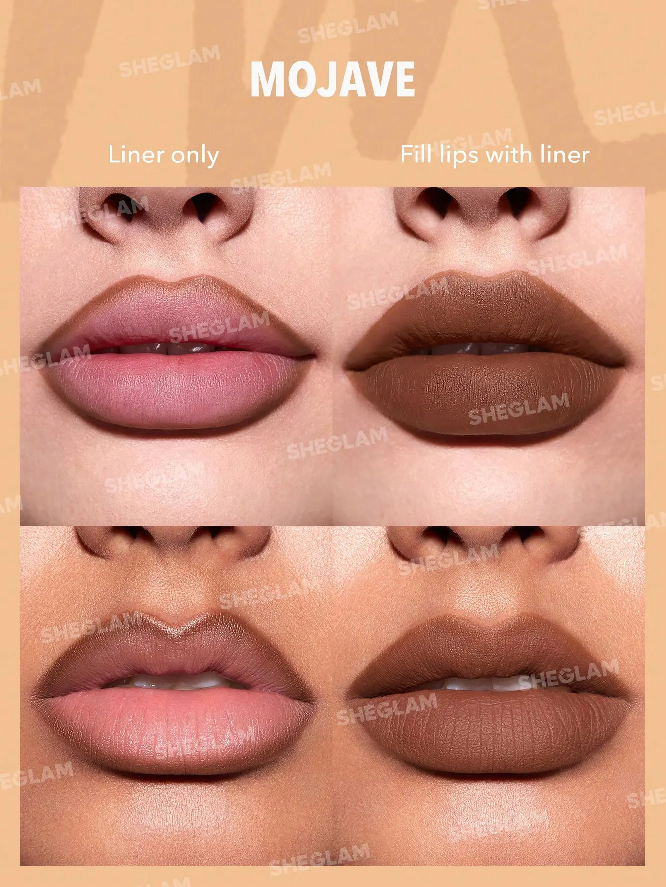 SHEGLAM So Lippy Lip Liner Set, Espresso Kisses