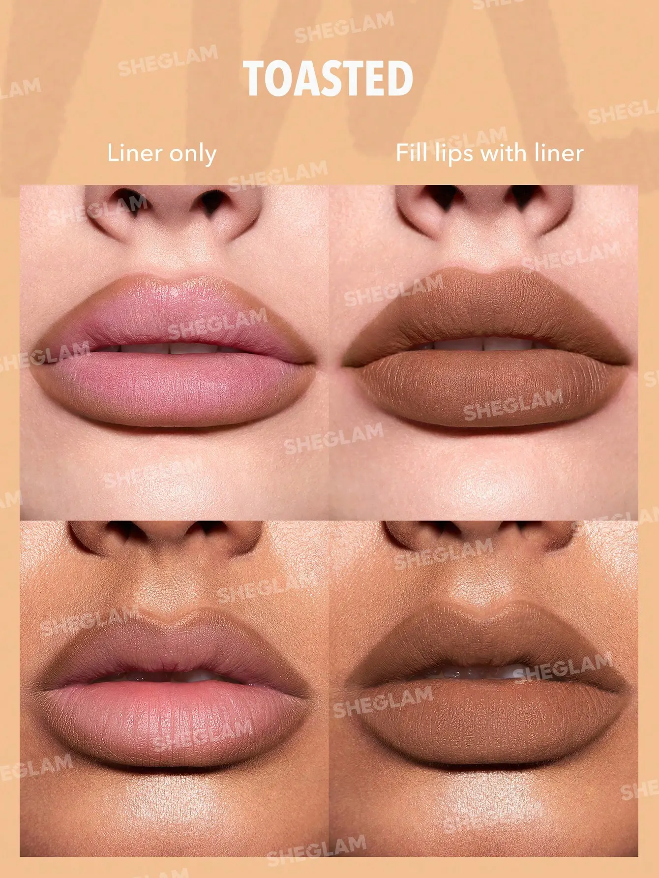 SHEGLAM So Lippy Lip Liner Set, Espresso Kisses