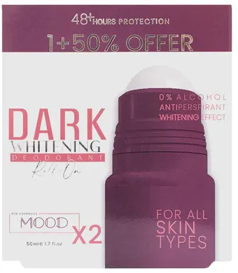 مزيل عرق رول اون للتفتيح دارك من مود عرض( 1+1)، 50 مل