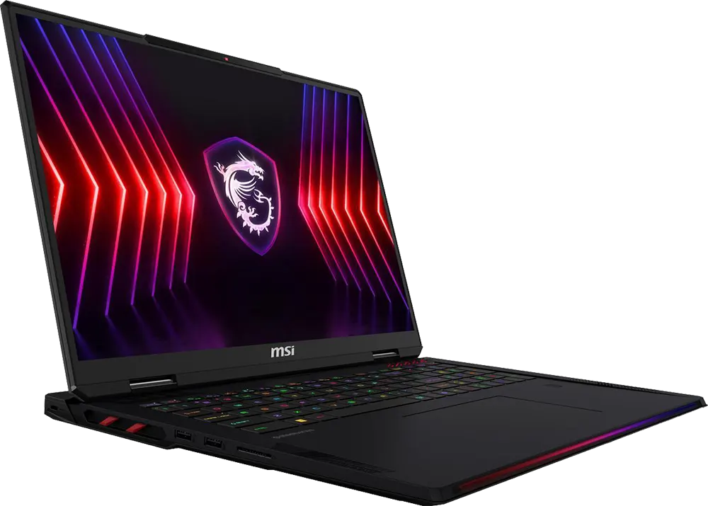 MSI Laptop Raider 18 HX A14VIG Intel Core I9-14900HX, 32GB RAM, 2TB SSD Hard Disk, NVIDIA GeForce RTX™ 4090, 16GB, 18" QHD+ Display, Windows 11 Home, Black