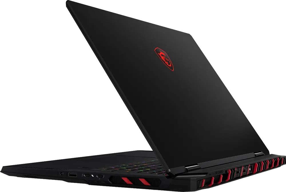 MSI Laptop Raider 18 HX A14VIG Intel Core I9-14900HX, 32GB RAM, 2TB SSD Hard Disk, NVIDIA GeForce RTX™ 4090, 16GB, 18" QHD+ Display, Windows 11 Home, Black