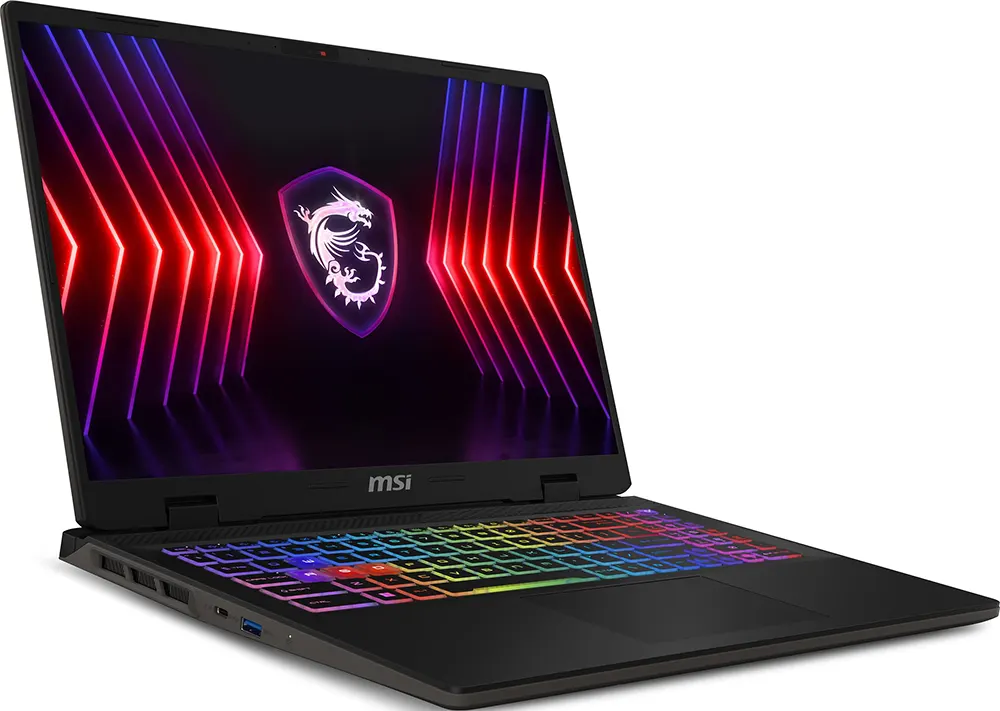 Laptop MSI Sword 16 HX B13VFKG-687EG , Intel® Core™ I7-13700HX, 16GB RAM, 512 GB SSD Hard Disk, NVIDIA® GeForce RTX™ 4060 Memory 8GB GDDR6 Graphics Card, 16 Inch FHD Display, Windows 11 Home, Black
