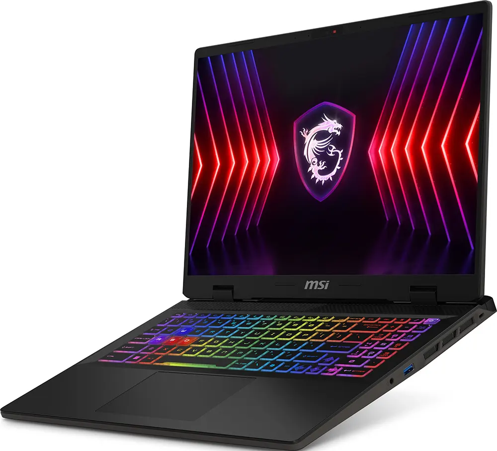 Laptop MSI Sword 16 HX B13VFKG-687EG , Intel® Core™ I7-13700HX, 16GB RAM, 512 GB SSD Hard Disk, NVIDIA® GeForce RTX™ 4060 Memory 8GB GDDR6 Graphics Card, 16 Inch FHD Display, Windows 11 Home, Black