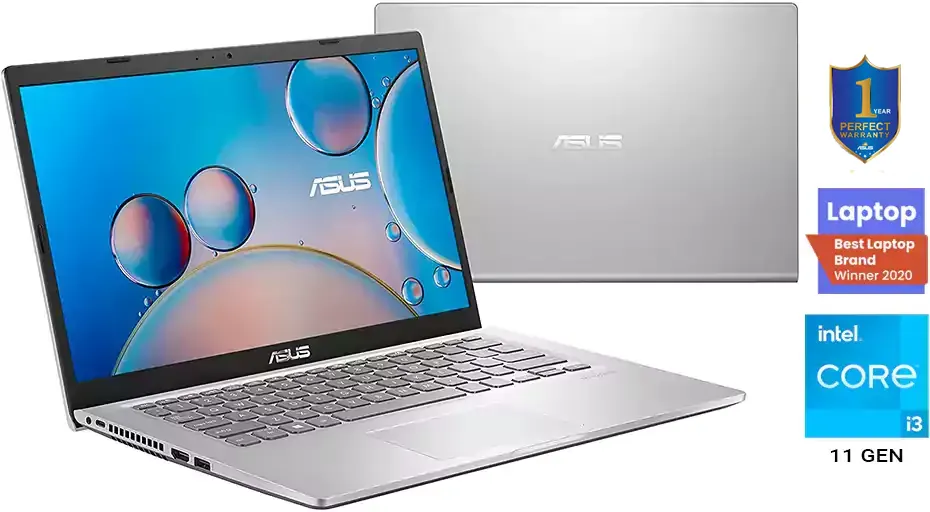 Asus X415EA-BL003W Laptop, Intel® Core™ i3-1115G4, 11th Gen, 4GB RAM, 256GB SDD HDD, Intel® UHD Graphics, 14 Inch FHD, Windows 11, Silver