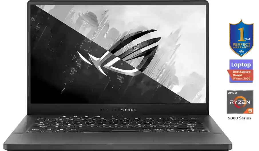 Asus Laptop ROG Zephyrus GA503QS-HQ004T, Ryzen 9, AMD Ryzen 9-5900HS, 32GB Ram,1TB SSD, Nvidia RTX3080 8GB, 15.6 Inch QHD Display, Windows, Gray