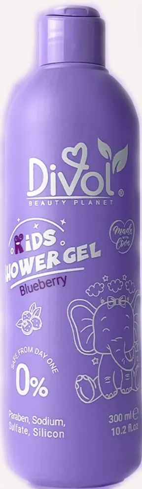 Devol Kids Shower Gel with Raspberry, 300 ml.
