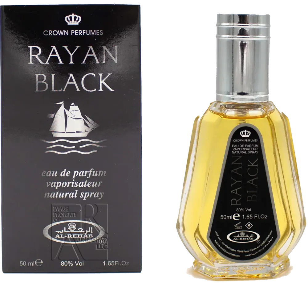 Rayan Black By Al Rehab Unisex EDP, 50ML