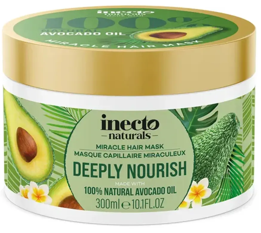 ماسك الشعر ناتشرلز ميراكل تغذية عميقه للشعر بزيت الأفوكادو من إنيكتو، 300 مل