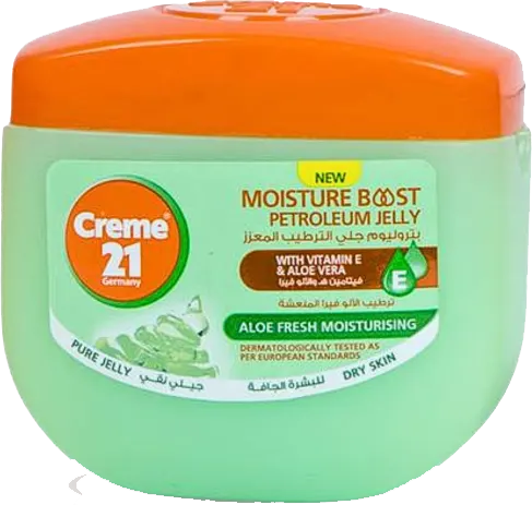 Creme 21 Petroleum Jelly Moisturizing Skin& Body with Vitamin E & Aloe Vera,100ML