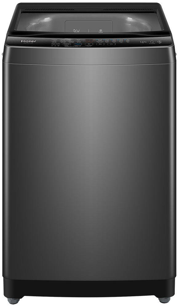 Haier Top Load Full Automatic Washing Machine, 10 kg, Digital Screen, Hydraulic Door, Silver, HWM100-316S6