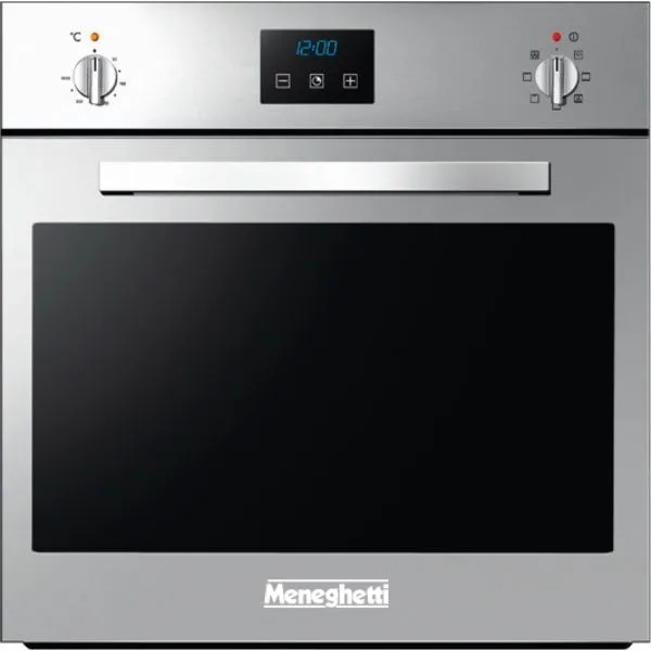 Meneghetti Built-in oven , 60 cm , 58 L , Digital Screen , Full Safety , Fan With Grill + Cooling Fan , Stainless Steel, OMGG D65 C T LI