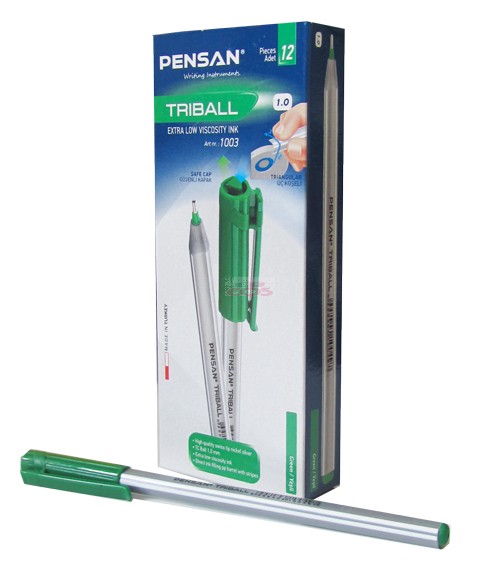 قلم حبر بنسان تربل، 1 ملم، أخضر