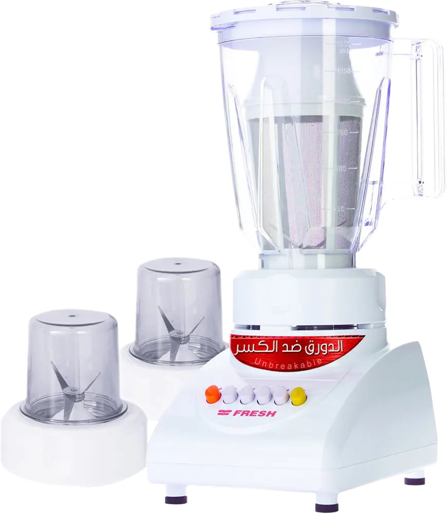 Fresh Salsa Electric Blender, 360 Watt, Jug 1.5 Liter Unbreakable with Filter, 2 Mills, White Color