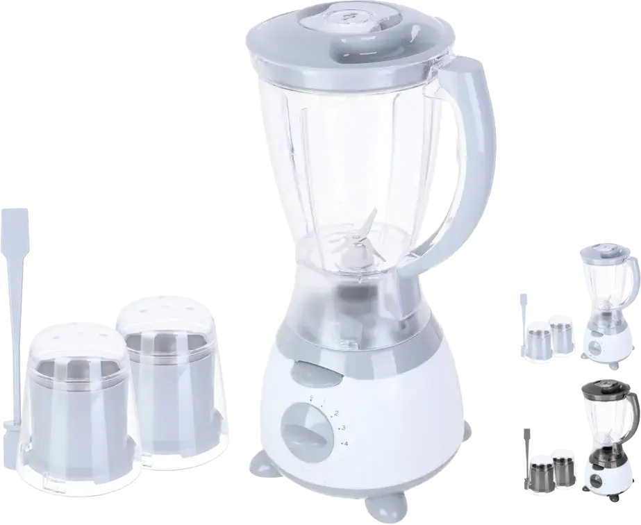 Wellsun Electric Blender, 400 Watt, 1.5 Liter Jar, 2 Mills, White