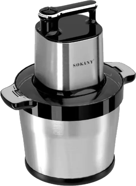 Sokany Chopper, 8L, 1500W, Stainless Steel, Silver, SK-7088 N