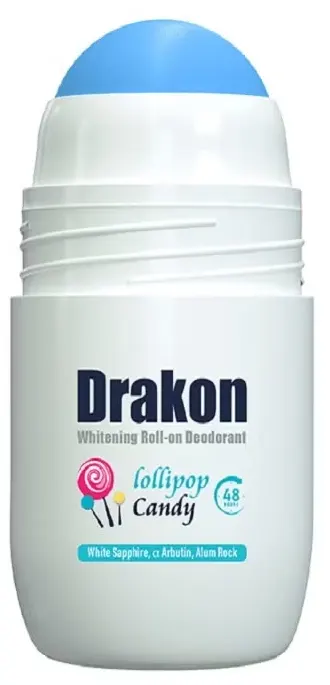 Drakon Whitening Roll-On Deodorant Lollipop Candy, 50 ml