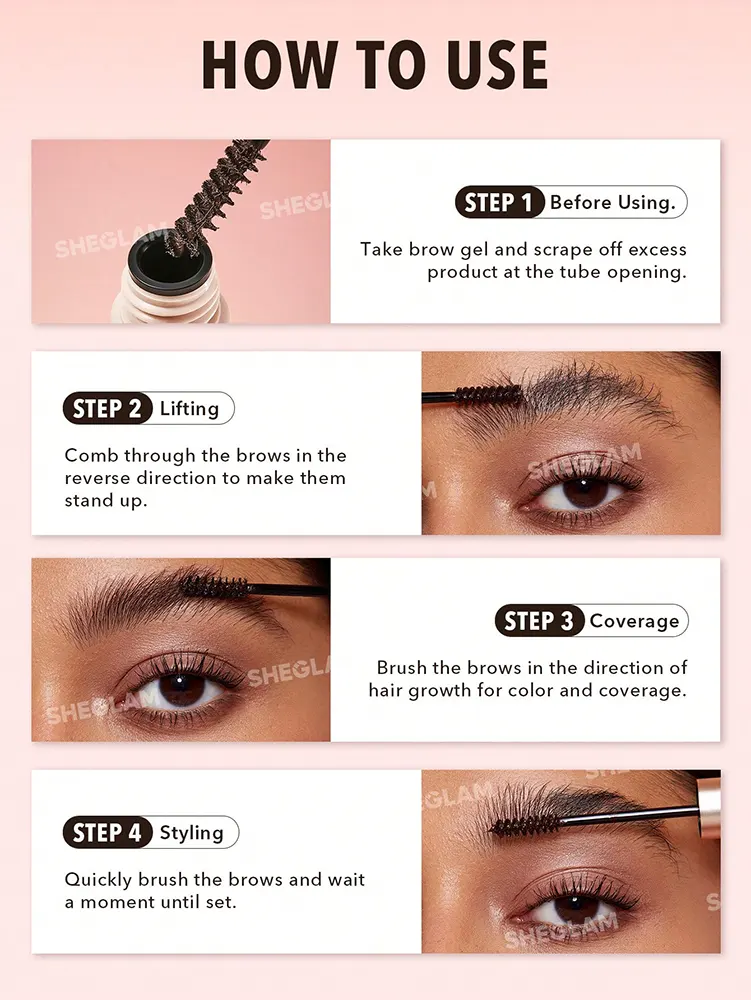 Sheglam Hold 'Em Up Tinted Brow Gel, Chocolate