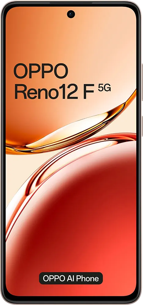 Oppo Reno 12 F Dual SIM Mobile , 256GB Memory, 12GB RAM, 5G, Amber Orange