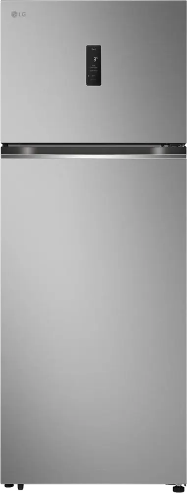 LG No Frost Refrigerator, 461 Litres, 2 Doors, Digital Display, Inverter Motor, Silver, GN-B602PFBQ