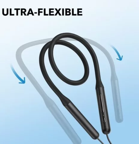 Anker Soundcore Life U2i Wireless Neckband Earphones, IPX5 Water Resistant, Bluetooth 5.0, Fast Charging, Black, A3213H12